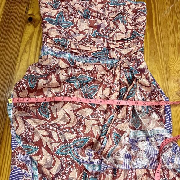 Nicole Miller Silk Blend Size 8 Cocktail 1 Shoulder Asymmetric Dress Glam Party - Picture 11 of 16